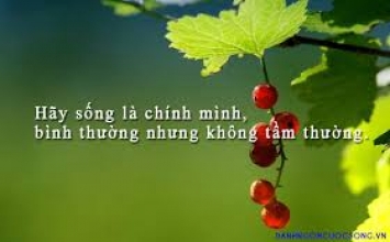 Khi nào thì được là chính mình